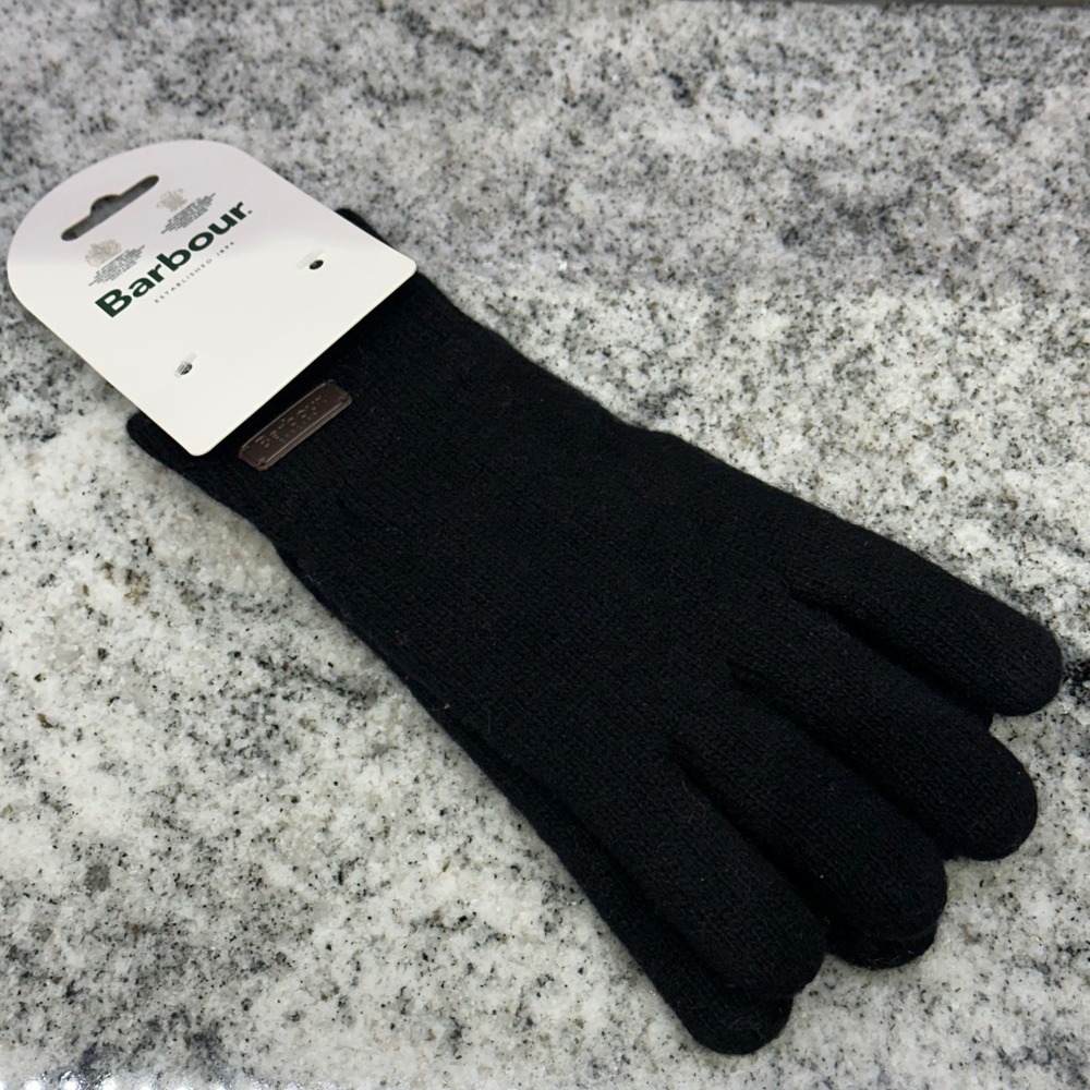 Barbour Mens Carlton Gloves Black Wool Blend Fleece Lined MGL0065BK11 Heritage